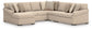 LadyMae 5-Piece Sectional with Chaise