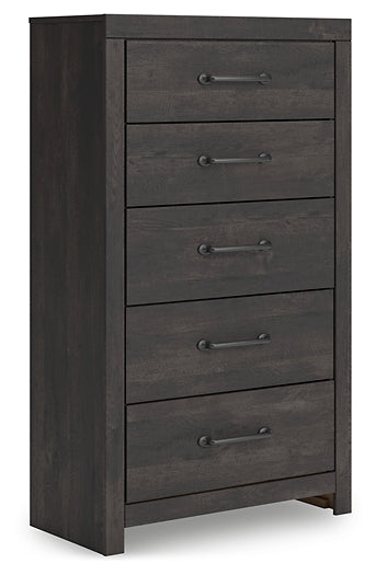 Hollivern Twin Panel Bed with Storage with Mirrored Dresser, Chest and Nightstand