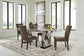 Jeshina Dining Table and 4 Chairs