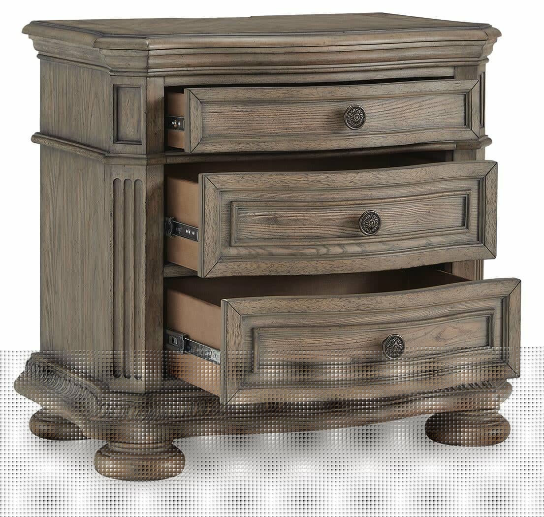 Ardenfield Queen Upholstered Sleigh Bed, Dresser, Mirror, Chest and Nightstand