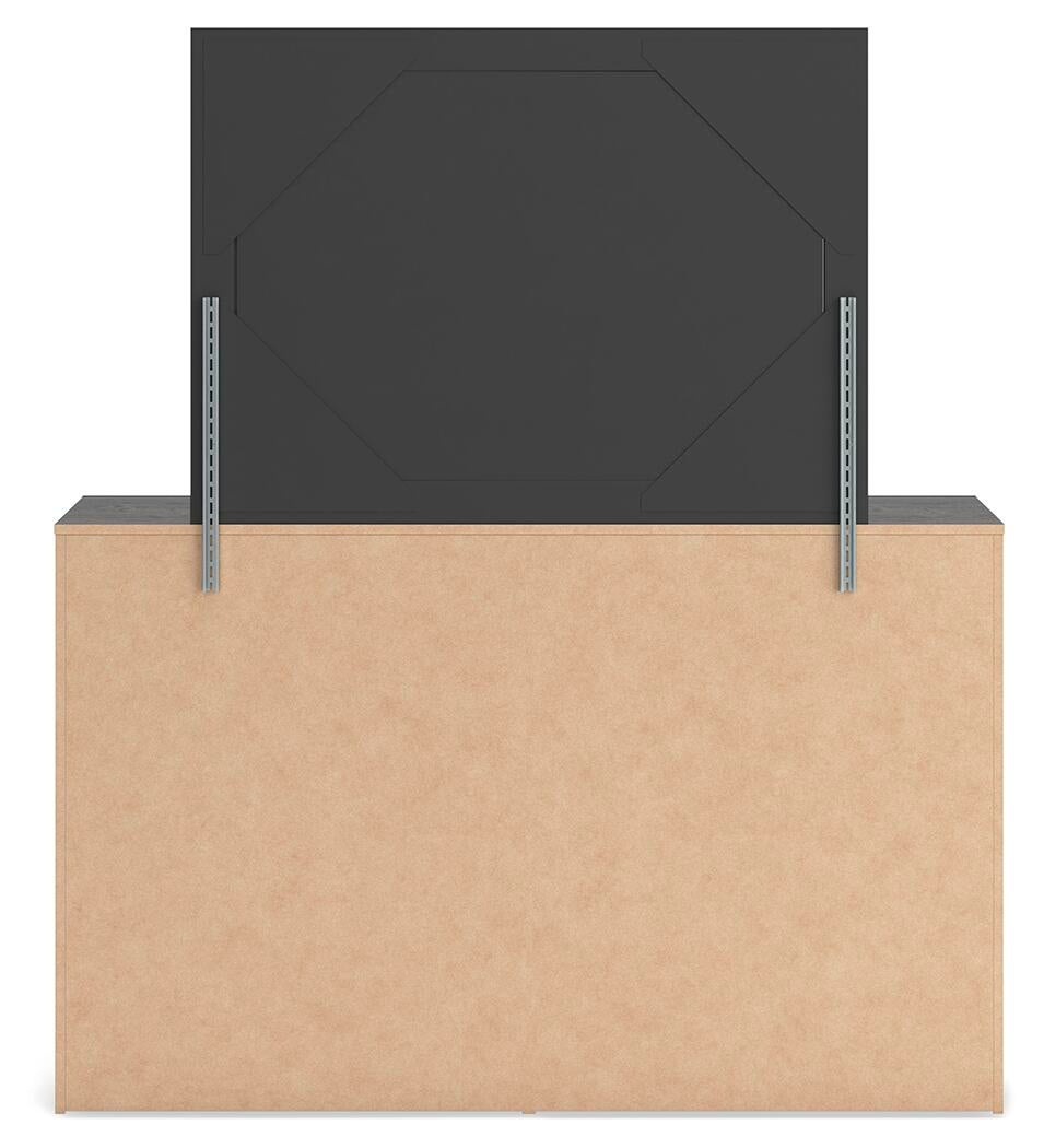Hollivern Full Panel Bed, Dresser, Mirror, Chest and Nightstand