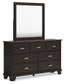 Covetown Twin Panel Bed, Dresser, Mirror, Chest and Nightstand