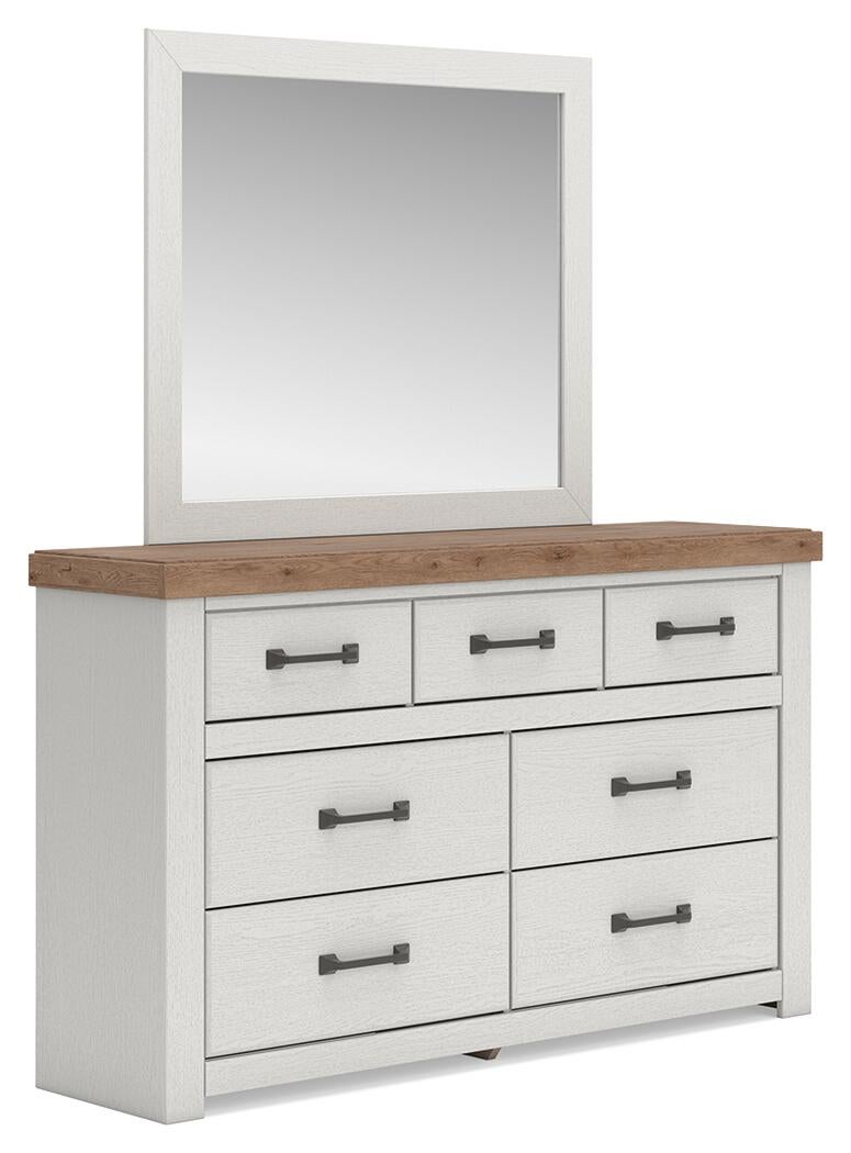 Savonport Full Panel Bed. Dresser, Mirror and Nightstand