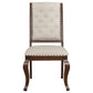 Brockway Tufted Dining Chairs Cream and Antique Java (Set of 2)