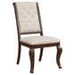 Brockway Tufted Dining Chairs Cream and Antique Java (Set of 2)