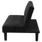 Stanford Multipurpose Upholstered Tufted Convertible Sofa Bed Black